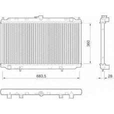 350213805000 MAGNETI MARELLI Радиатор, охлаждение двигателя