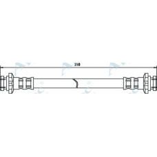 HOS3286 APEC Тормозной шланг