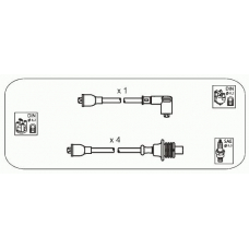 CPS6 JANMOR Комплект проводов зажигания