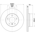 8DD 355 120-901 HELLA PAGID Тормозной диск