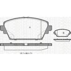 8110 14020 TRIDON Brake pads - front