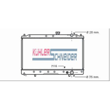 0511001 KUHLER SCHNEIDER Радиатор, охлаждение двигател