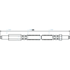 HOS3131 APEC Тормозной шланг