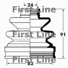 FCB6002 FIRST LINE Пыльник, приводной вал