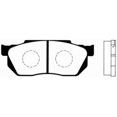 J PA-414AF JAPANPARTS Комплект тормозных колодок, дисковый тормоз