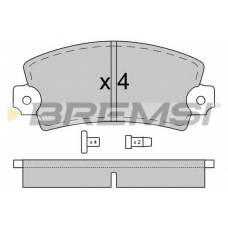 BP2018 BREMSI Комплект тормозных колодок, дисковый тормоз