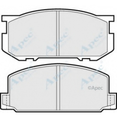 PAD348 APEC Комплект тормозных колодок, дисковый тормоз