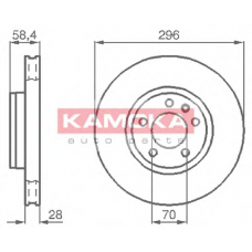 103660 KAMOKA Тормозной диск