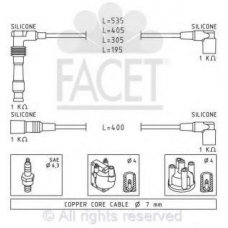 4.8550 FACET Ккомплект проводов зажигания