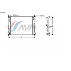 DNA2235 AVA Радиатор, охлаждение двигателя