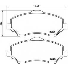 P 11 022 BREMBO Комплект тормозных колодок, дисковый тормоз