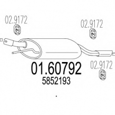 01.60792 MTS Глушитель выхлопных газов конечный