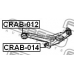 CRAB-014 FEBEST Подвеска, рычаг независимой подвески колеса