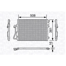 350203658000 MAGNETI MARELLI Конденсатор, кондиционер