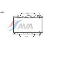 DN2132 AVA Радиатор, охлаждение двигателя