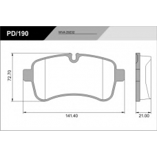PD/190_CV Advanced FRAS-LE Комплект тормозных колодок, дисковый тормоз