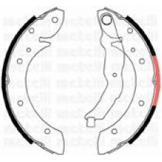53-0015 METELLI Комплект тормозных колодок