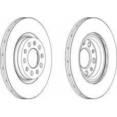 DDF1456-1 FERODO Тормозной диск