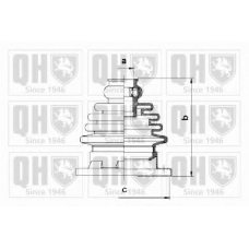 QJB338 QUINTON HAZELL Комплект пылника, приводной вал