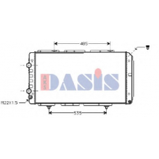 060610N AKS DASIS Радиатор, охлаждение двигателя