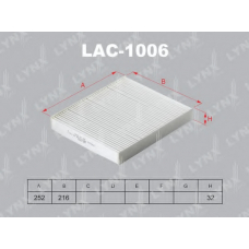 LAC-1006 LYNX Фильтр салона audi a2/vw polo/
