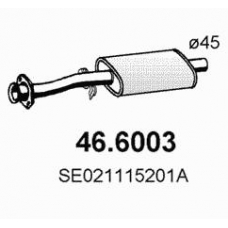 46.6003 ASSO Средний глушитель выхлопных газов