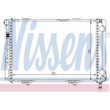 62549A NISSENS Радиатор, охлаждение двигателя