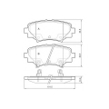 12-1557 E.T.F. Комплект тормозных колодок, дисковый тормоз