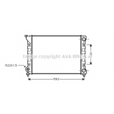 VWA2071 AVA Радиатор, охлаждение двигателя