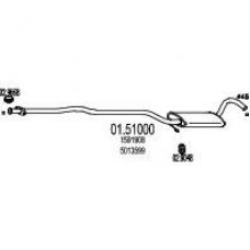 01.51000 MTS Средний глушитель выхлопных газов