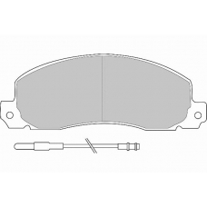 FD6091V NECTO Комплект тормозных колодок, дисковый тормоз