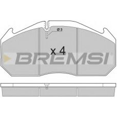 BP7264 BREMSI Комплект тормозных колодок, дисковый тормоз