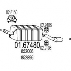 01.67480 MTS Глушитель выхлопных газов конечный