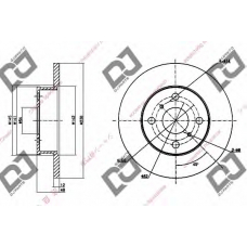 BD1241 DJ PARTS Тормозной диск