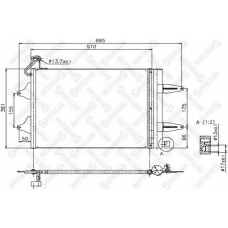 10-45166-SX STELLOX Конденсатор, кондиционер