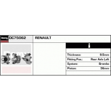 DC75062 DELCO REMY Тормозной суппорт