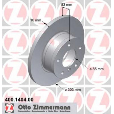 400.1404.00 ZIMMERMANN Тормозной диск