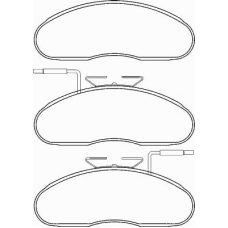 P 56 019 BREMBO Комплект тормозных колодок, дисковый тормоз