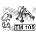 TM-105 FEBEST Подвеска, двигатель