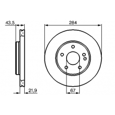 0 986 478 301 BOSCH Тормозной диск