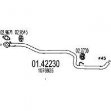 01.42230 MTS Труба выхлопного газа