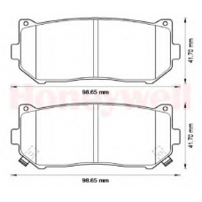 572556B BENDIX Комплект тормозных колодок, дисковый тормоз