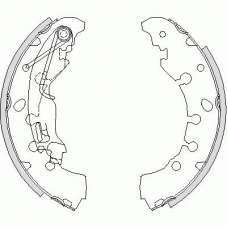 Z4161.00 WOKING Комплект тормозных колодок