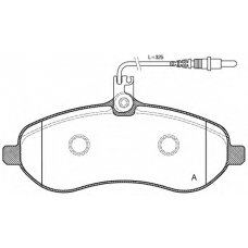 BPA1292.01 OPEN PARTS Комплект тормозных колодок, дисковый тормоз