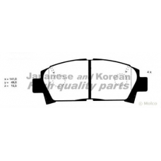 T114-12 ASHUKI Комплект тормозных колодок, дисковый тормоз