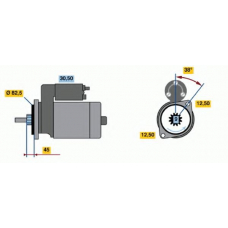 0 986 010 940 BOSCH Стартер