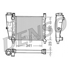 DRM09141 DENSO Радиатор, охлаждение двигателя