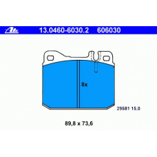 13.0460-6030.2 ATE Комплект тормозных колодок, дисковый тормоз