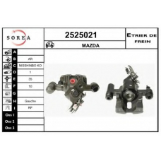 2525021 EAI Тормозной суппорт