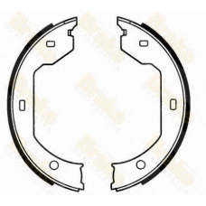 SH2593 BRAKE ENGINEERING Комплект тормозных колодок, стояночная тормозная с